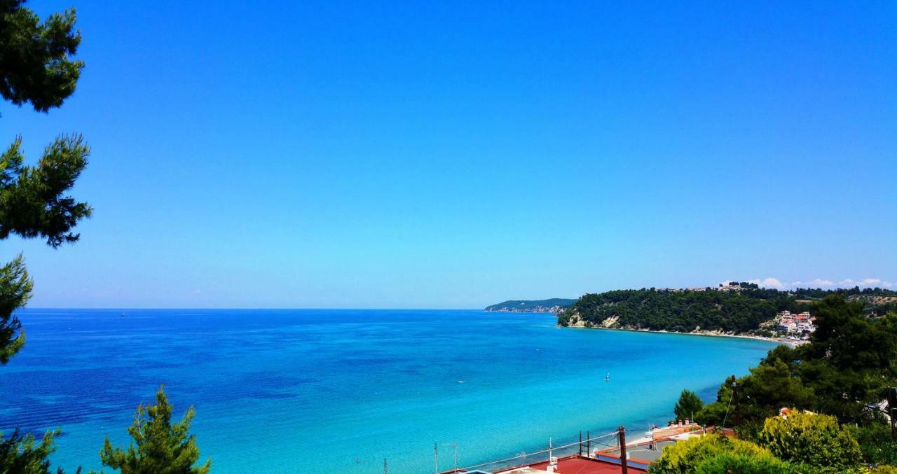 #Luxlikehome - Azure Sea View House Siviri Exterior foto